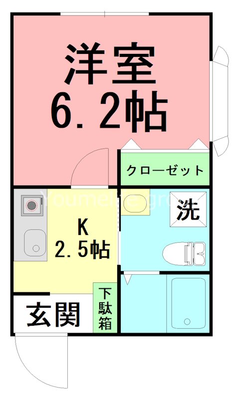 HPSビル 107号室 間取り