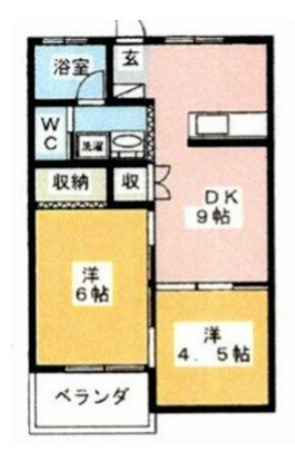 ＴＨＥ　ＴＥＲＲＡＣＥ秦野 202号室 間取り