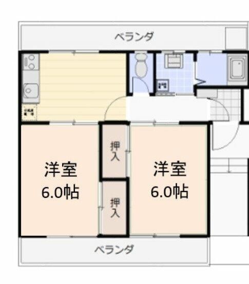 第3三田マンション 301号室 間取り