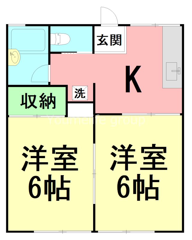コーポラスエイト 205号室 間取り