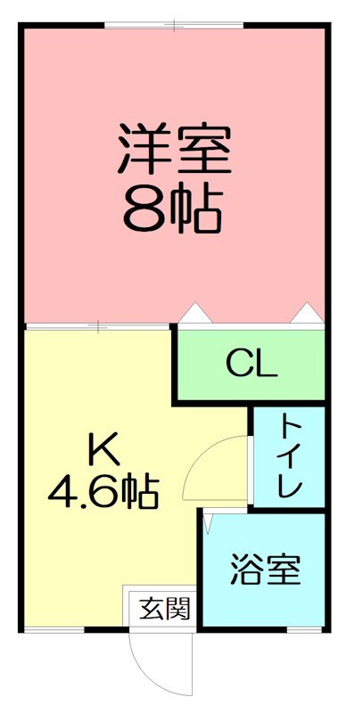 第２ひかりハイツ 203号室 間取り