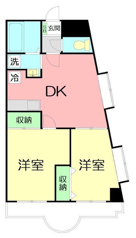 レジデンス平塚 201号室 間取り