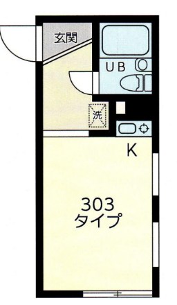 第二矢部町不動産ビル 303号室 間取り