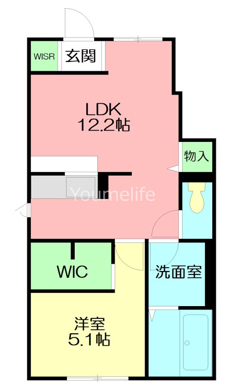 バレミックス辻堂 103号室 間取り