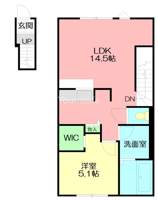 バレミックス辻堂 202号室 間取り