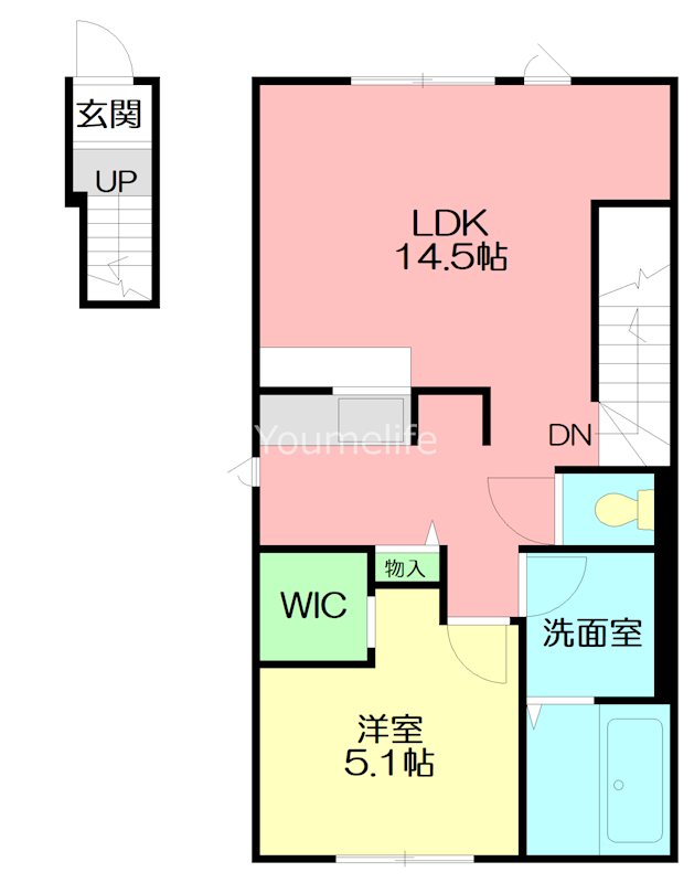 バレミックス辻堂 203号室 間取り