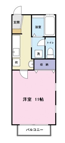 サンモリッツ 107号室 間取り