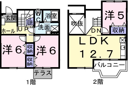 モンラルジュ６番館 102号室 間取り
