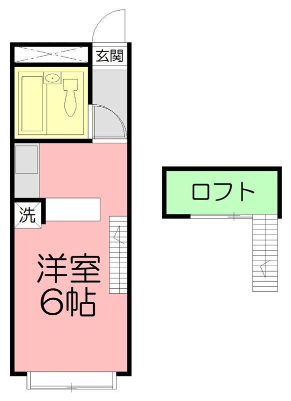 ベルピア中原 202号室 間取り