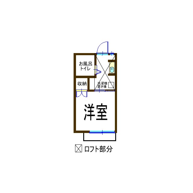 クレアハイツ 203号室 間取り