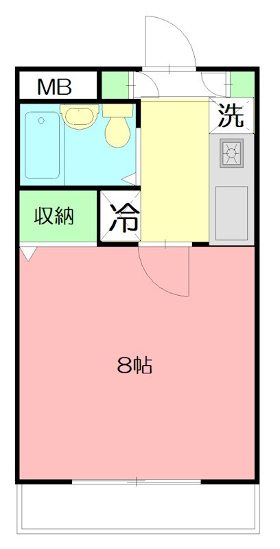 第３野本ビル 101号室 間取り