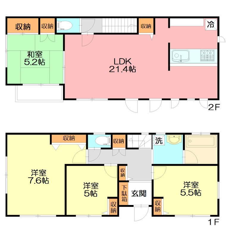 ジョイコート鵠沼松が岡貸家 間取り