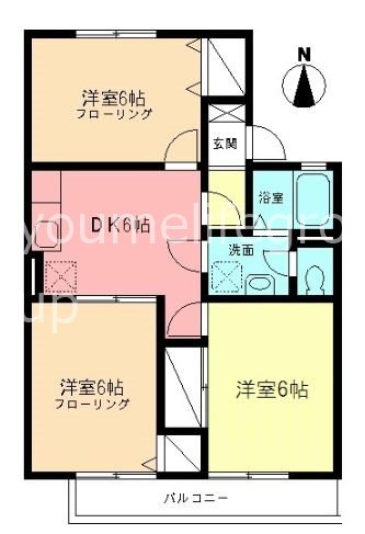ロイヤルハイツ青木Ⅲ 202号室 間取り