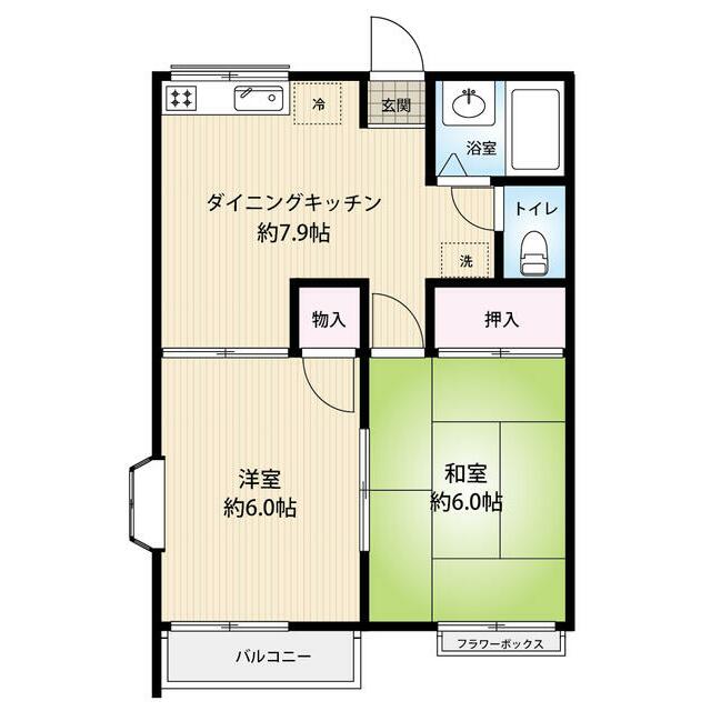 グランデュールＹＡＮＯ 201号室 間取り