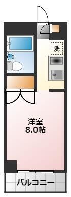 タートルストーンビル 201号室 間取り