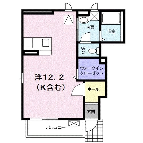 ベル・アルカンシエル 101号室 間取り