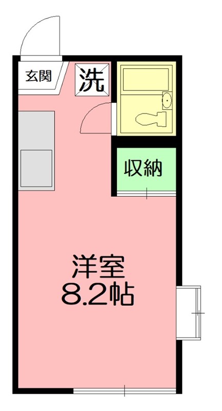 ドミール大船 201号室 間取り
