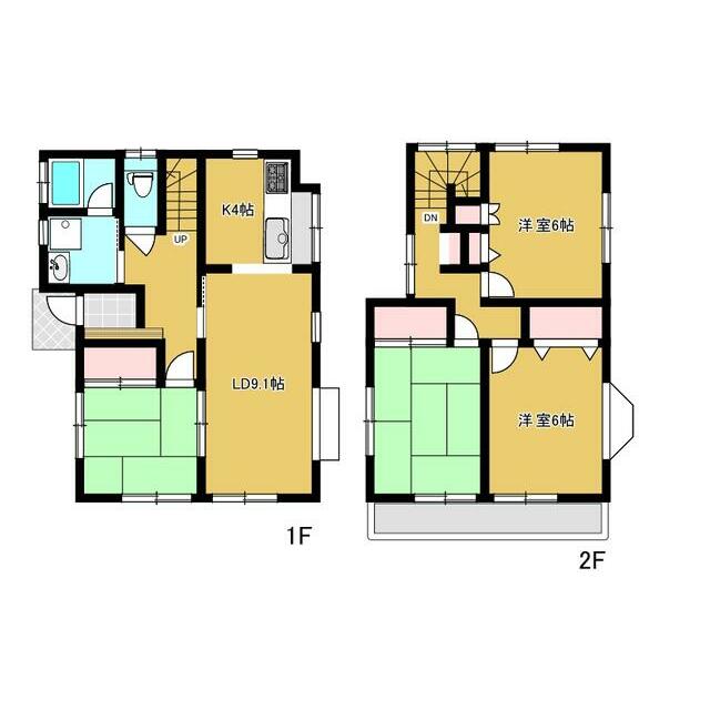 温水西２丁目貸家 間取り