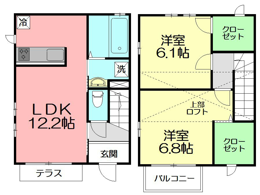 アネックスA棟 A1号室 間取り