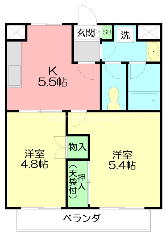 第二渡辺ビル 302号室 間取り