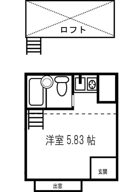 セゾン茅ヶ崎 102号室 間取り