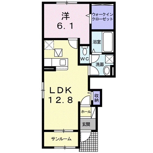 富士見レジデンス４ 101号室 間取り