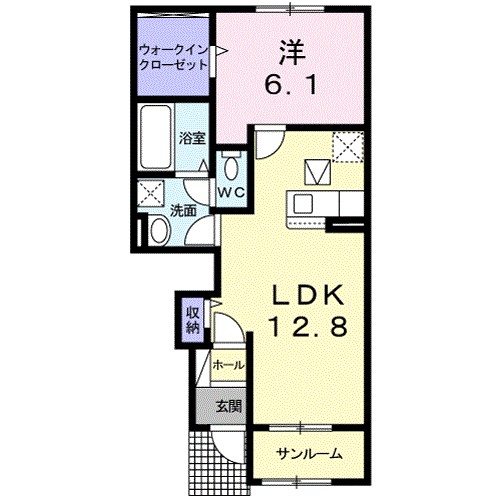 富士見レジデンス４ 103号室 間取り