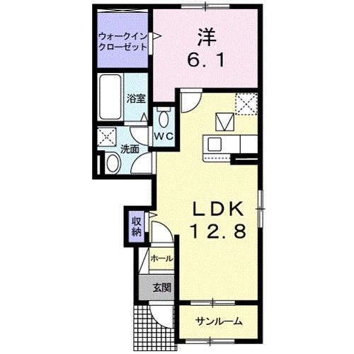 富士見レジデンス４ 105号室 間取り