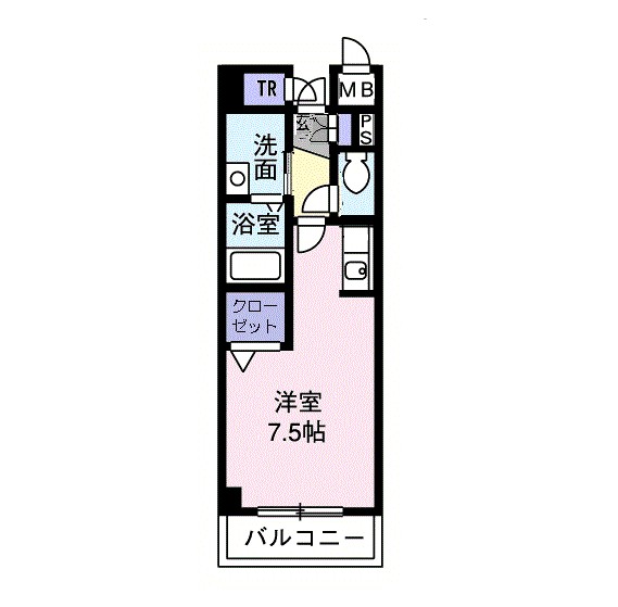 グロリアス 302号室 間取り