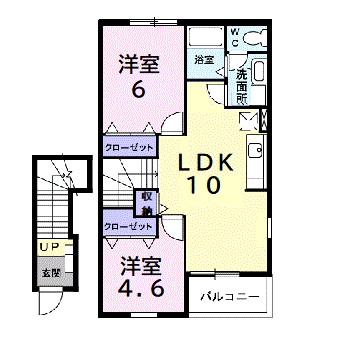 アドラブール湘南Ⅱ 202号室 間取り