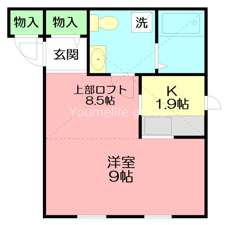 ＢＬＵＥ　ＲＯＳＥ 202号室 間取り