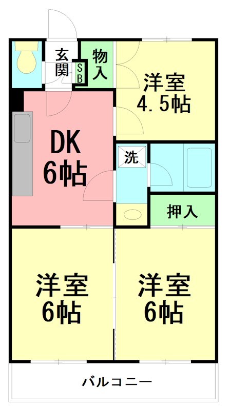 ＣＡＳＡ・ＮＯＡ－２ 102号室 間取り