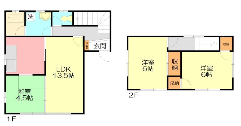 クオーレ鴨宮　F棟 間取り
