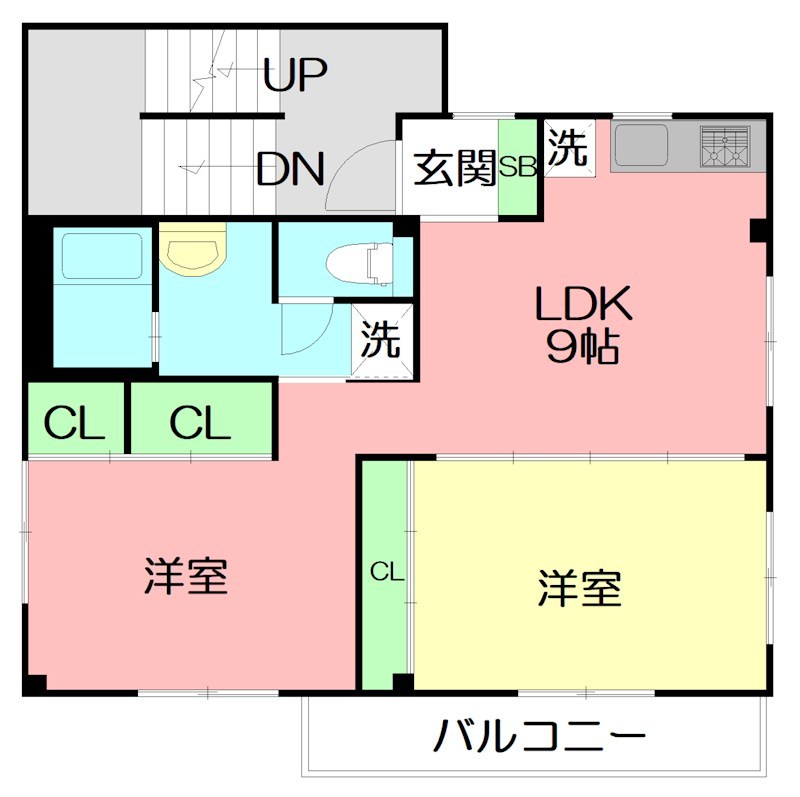 チェリーハイツ 201号室 間取り