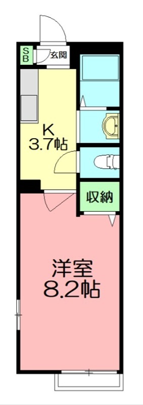 グランシード湘南台 101号室 間取り