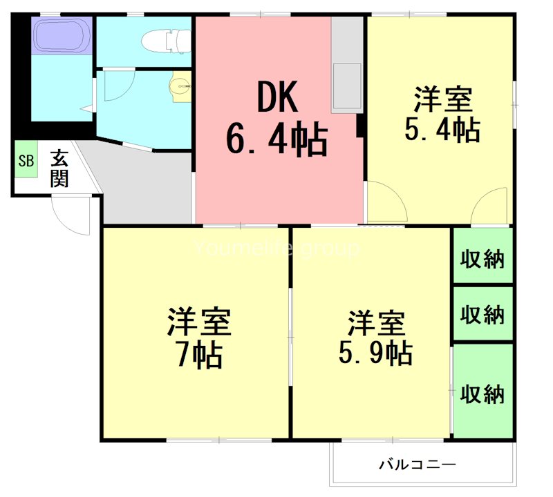 ハイツタカハシ 202号室 間取り