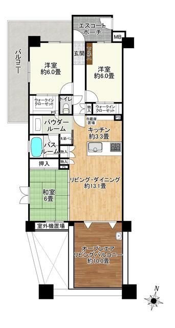 レイディアントシティ本郷台 901号室 間取り