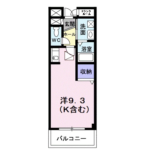 ツインスターＢ 103号室 間取り