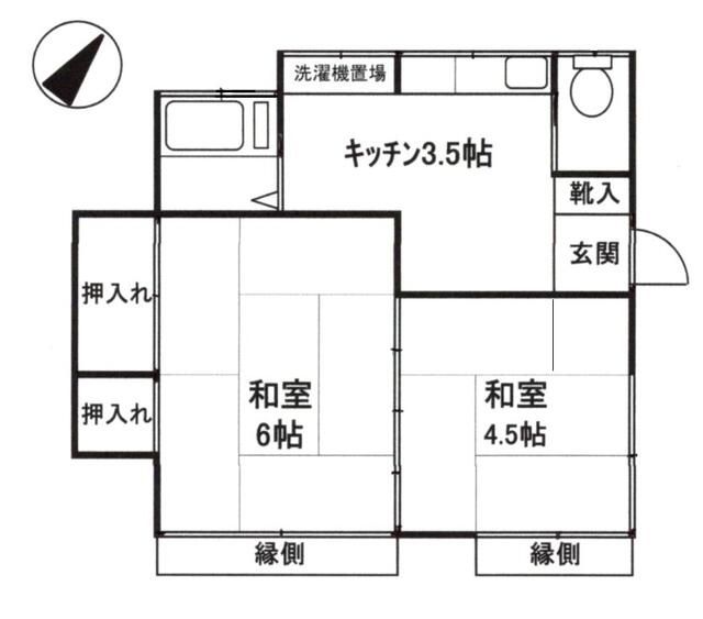 秋葉町平屋テラス２ 101号室 間取り