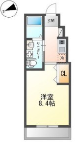 セレッソ鶴巻  103号室 間取り