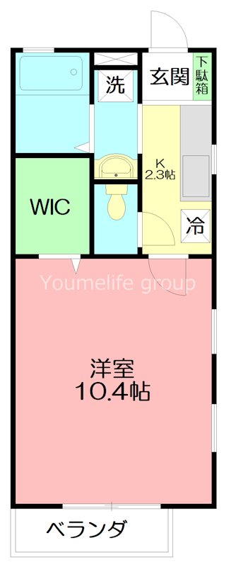 湘南グリーンハイツ 101号室 間取り