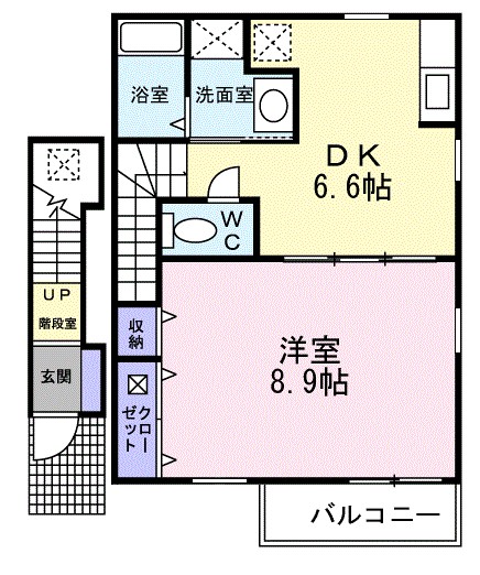 サン　スクエア 203号室 間取り