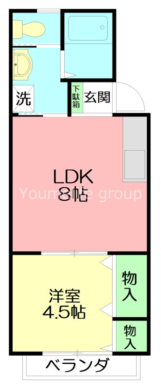 サンレイクⅡ番館 202号室 間取り
