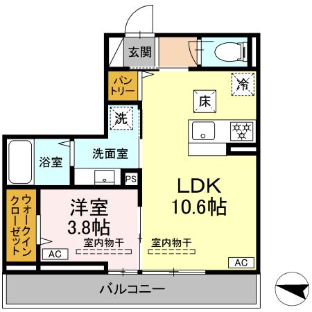 ラペーシュ湘南台 103号室 間取り