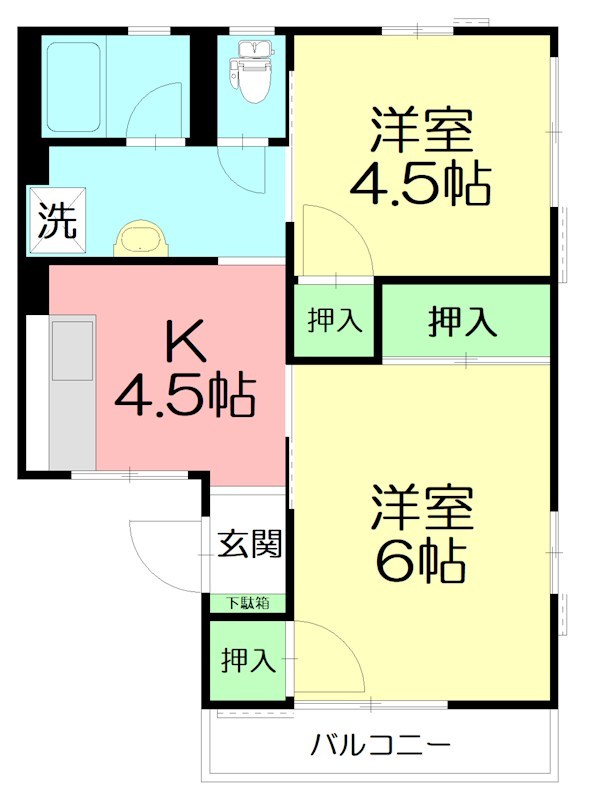 まみいはうす 202号室 間取り