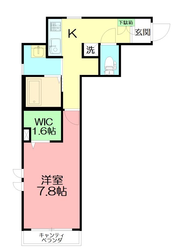 シンフォニアＳ 301号室 間取り
