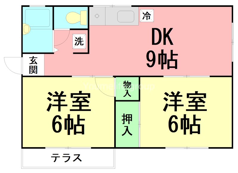 バッカナーレⅡ 101号室 間取り