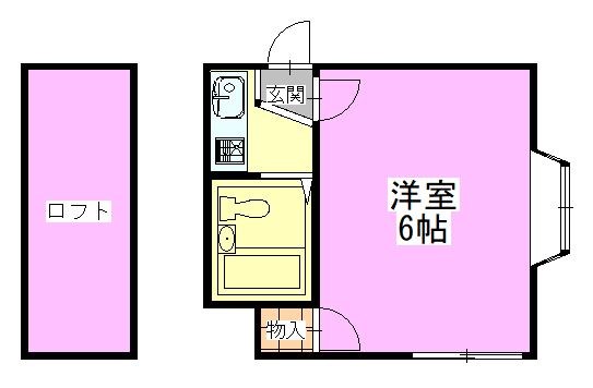 CIEL B 106号室 間取り