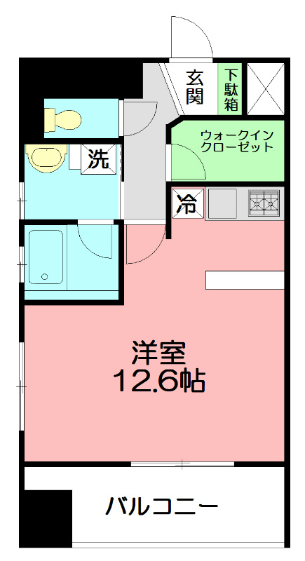 オパールマンション 601号室 間取り