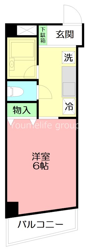 フジスカイ幸町 501号室 間取り